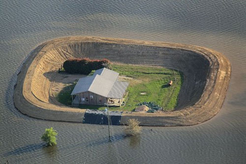 Single home levee