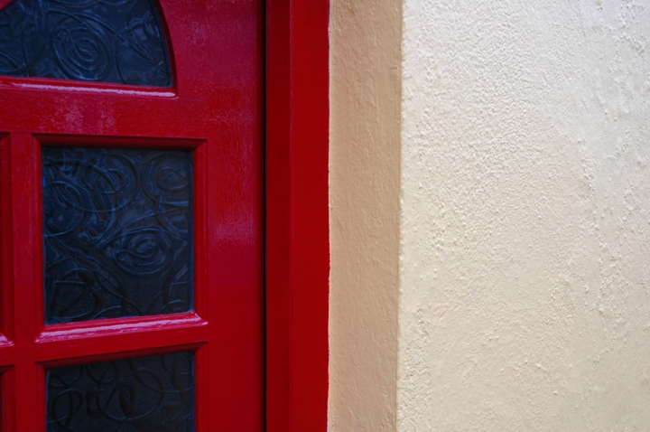 Brightly colored door