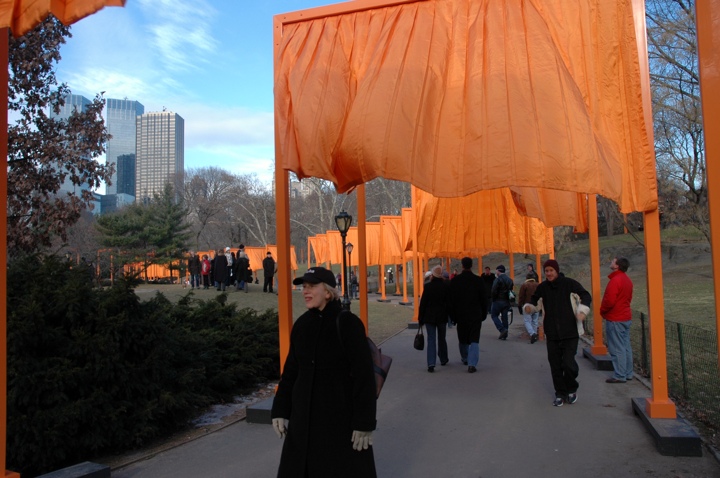 The same gates from ground level