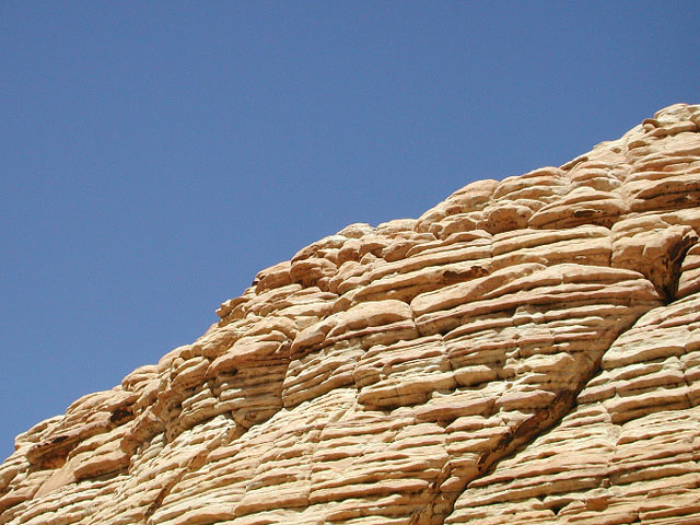white sandstone, blue sky