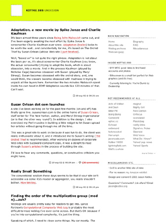 kottke.org :: home of fine hypertext products