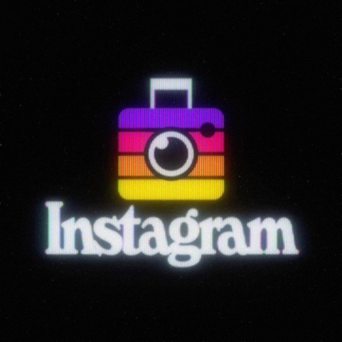 retro 80s version of the Instagram logo