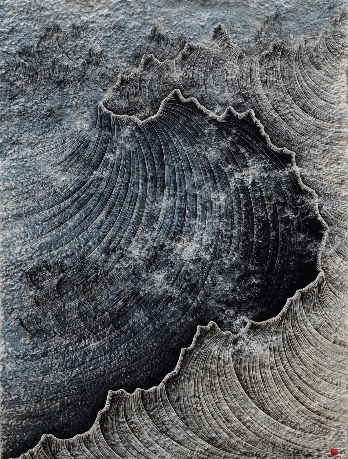 mountain-like landscape drawing