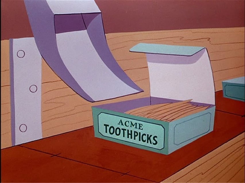 a background from a Looney Tunes cartoon with the characters removed