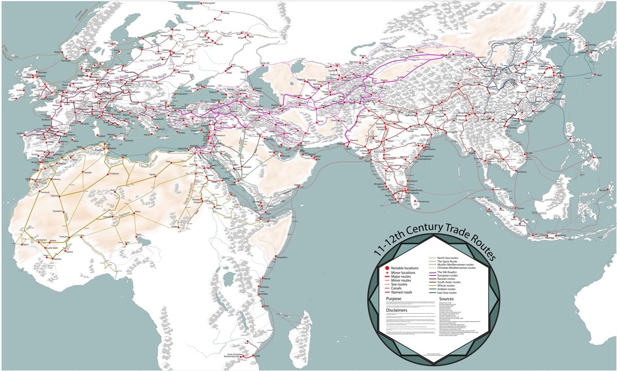 Medieval Trade Map