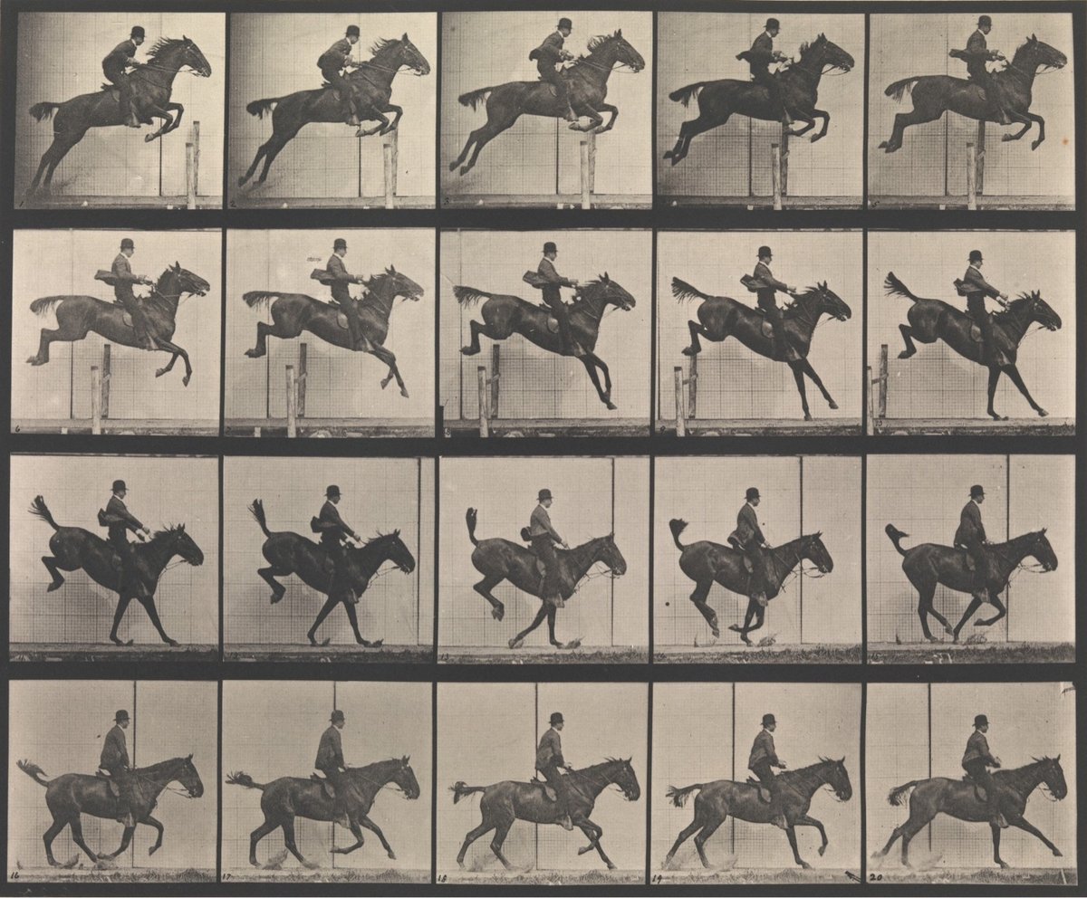 several photos of a man on a horse jumping