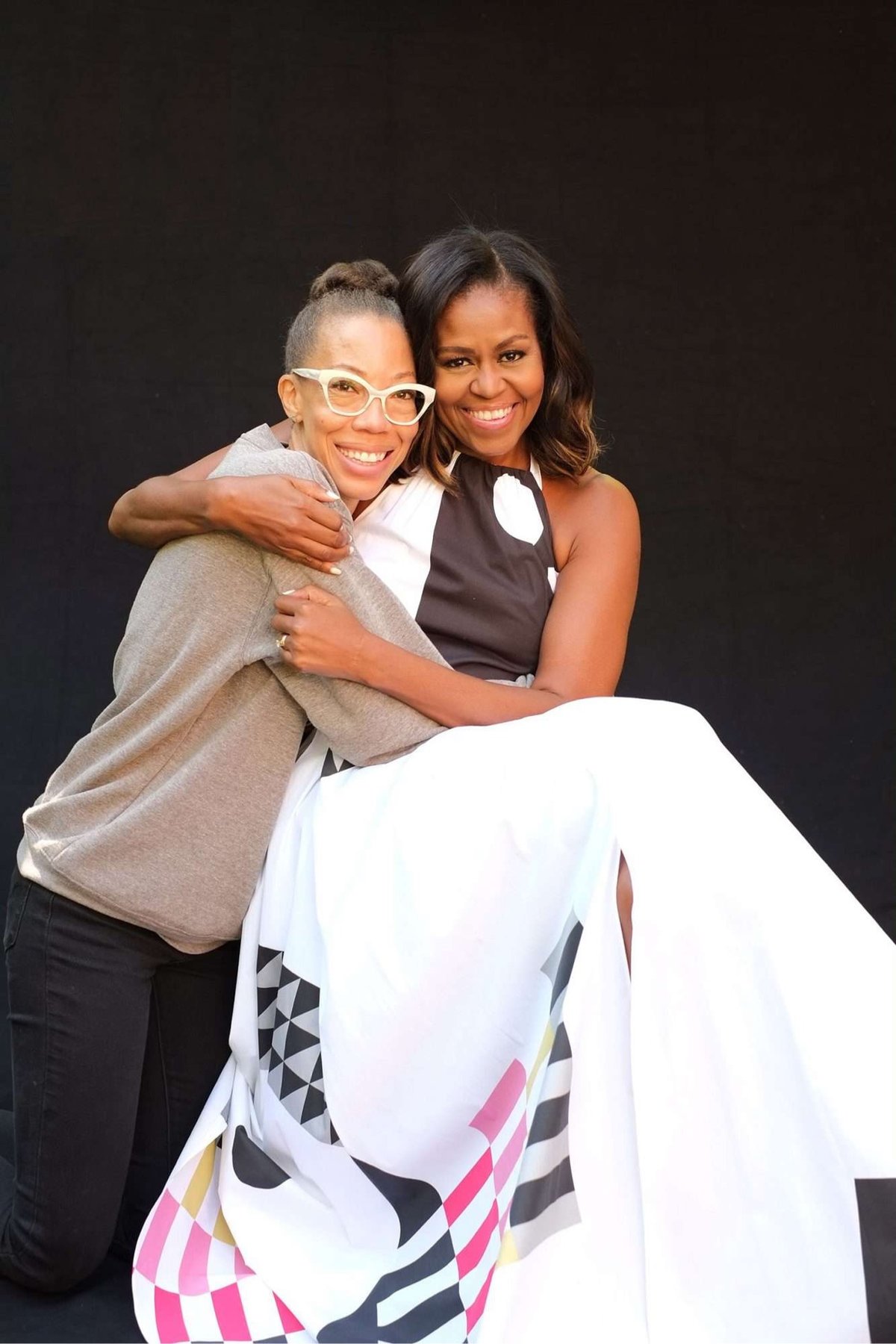 artist Amy Sherald and former First Lady Michelle Obama