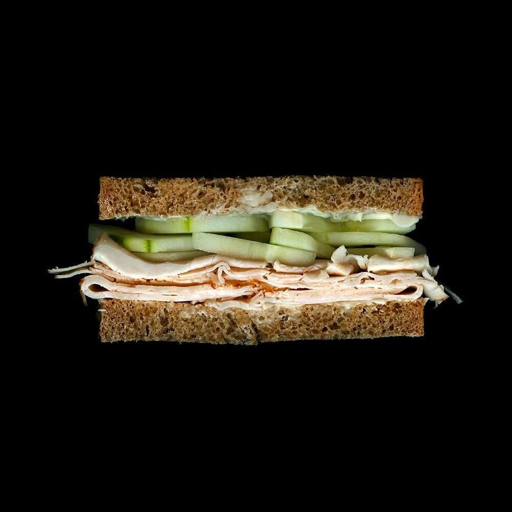 cross-sectional scan of a sandwich