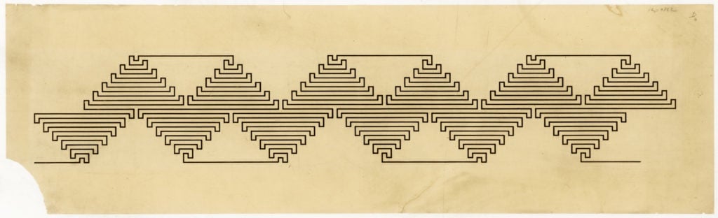 a maze drawn from a single line