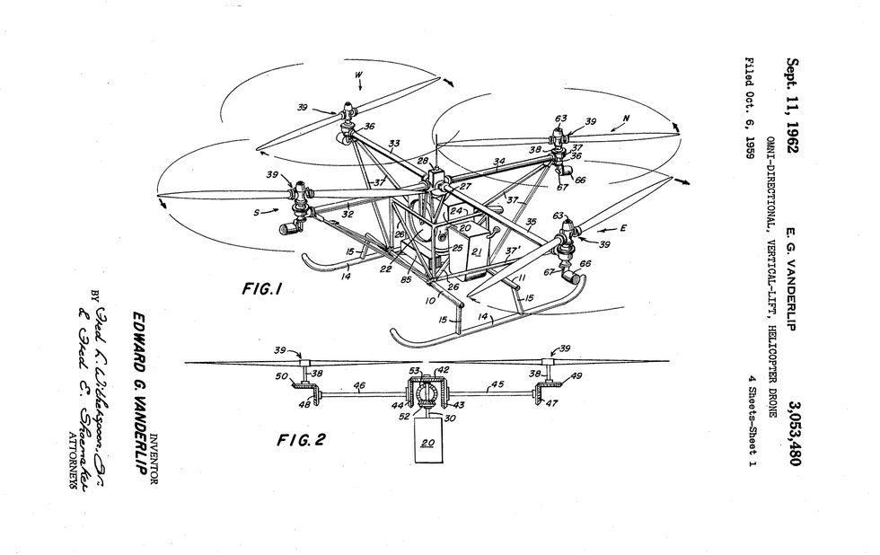 Quadroptor patent illustration