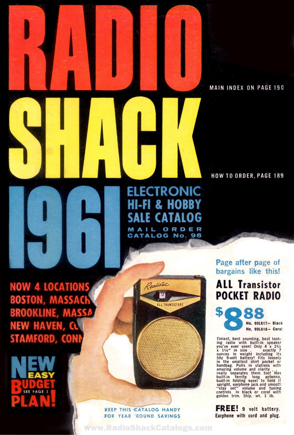 cover of the 1961 Radio Shack catalog