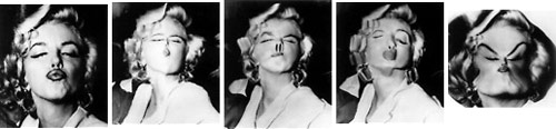 Weegee images of Marilyn Monroe