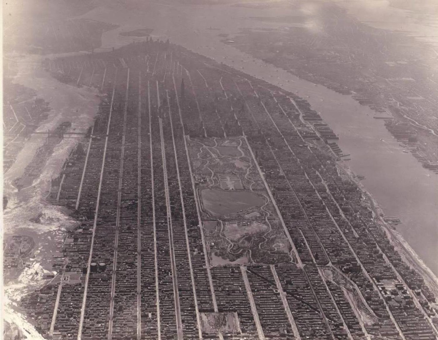 Aerial Photo of Manhattan, Circa 1931