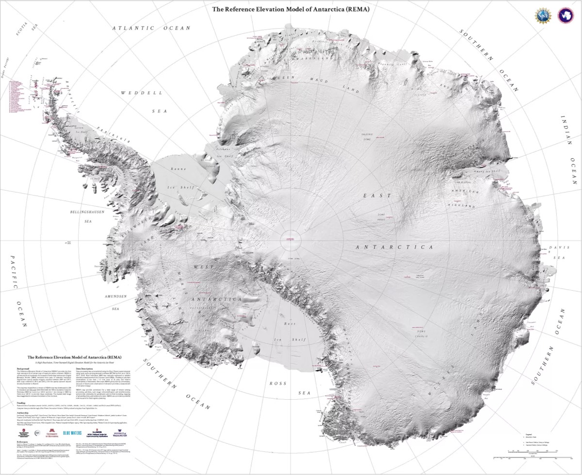 Antarctica Detailed Map