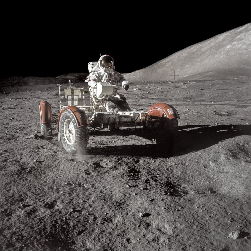 lunar rover on the Moon