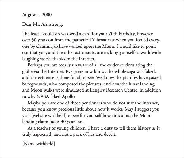 Armstrong Letter Hoax