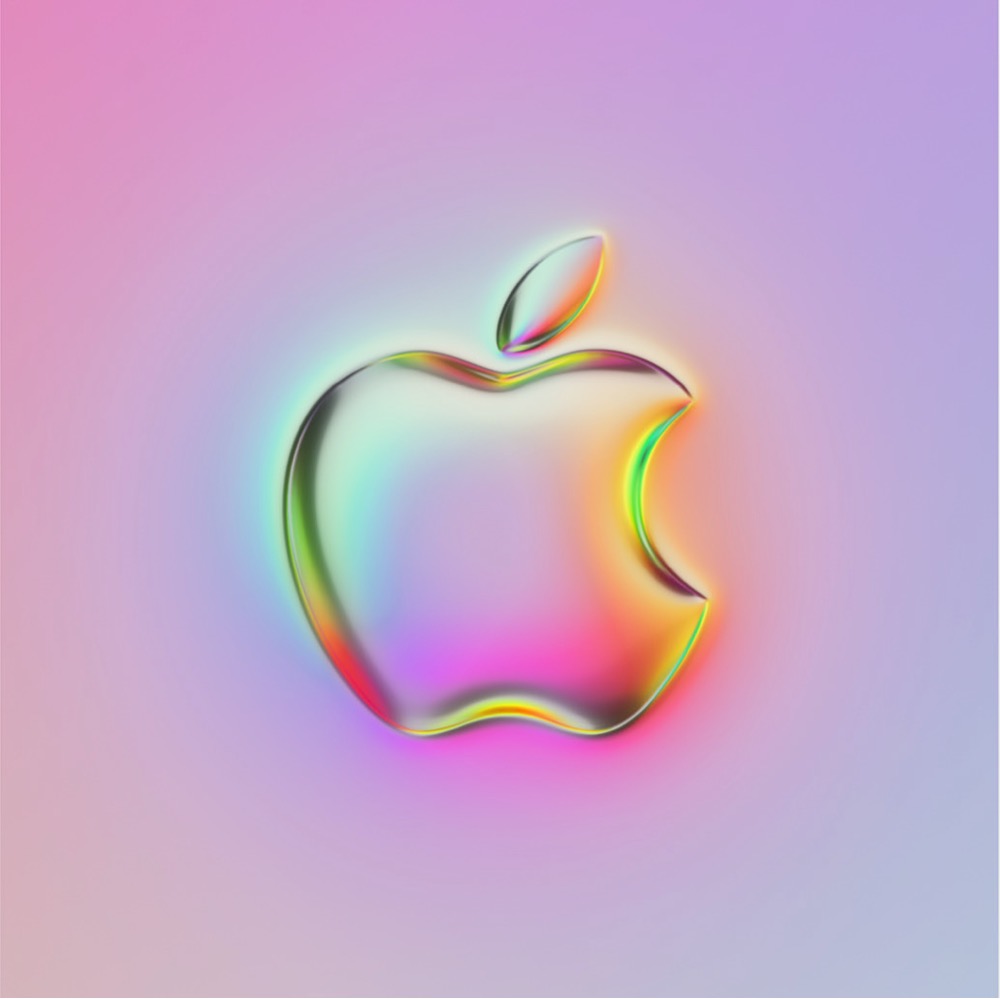 colorful Apple logo