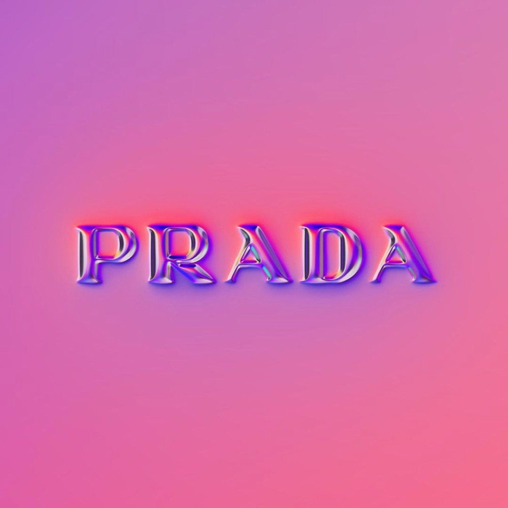 colorful Prada logo
