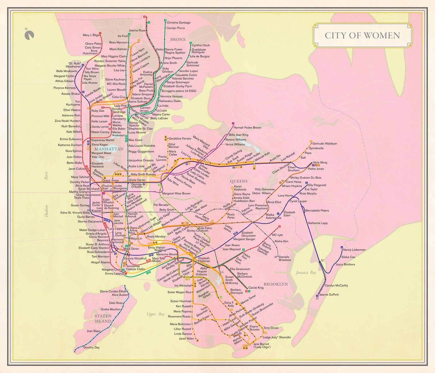 City Of Women Subway Map