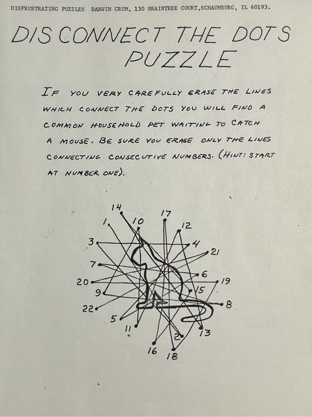 a disconnect the dots puzzle
