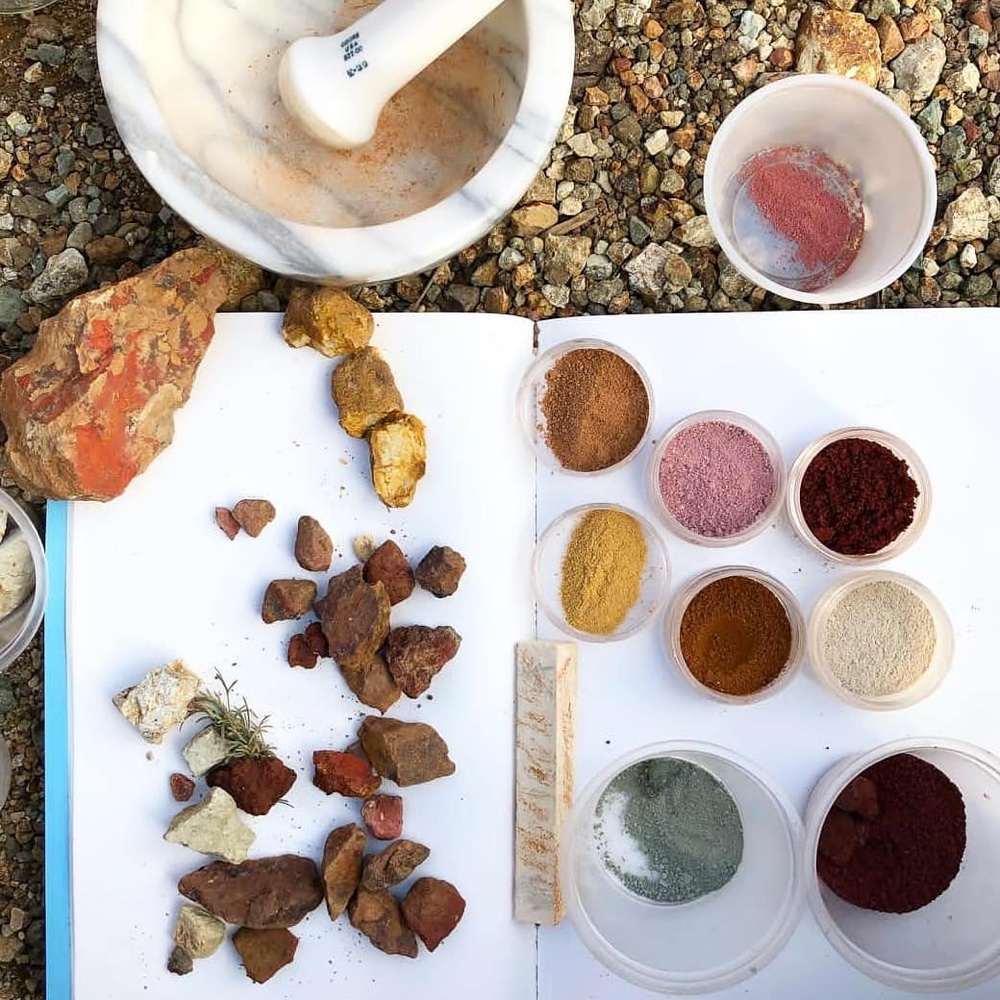 Mortar and colours, from Heidi Gustafson's Instagram