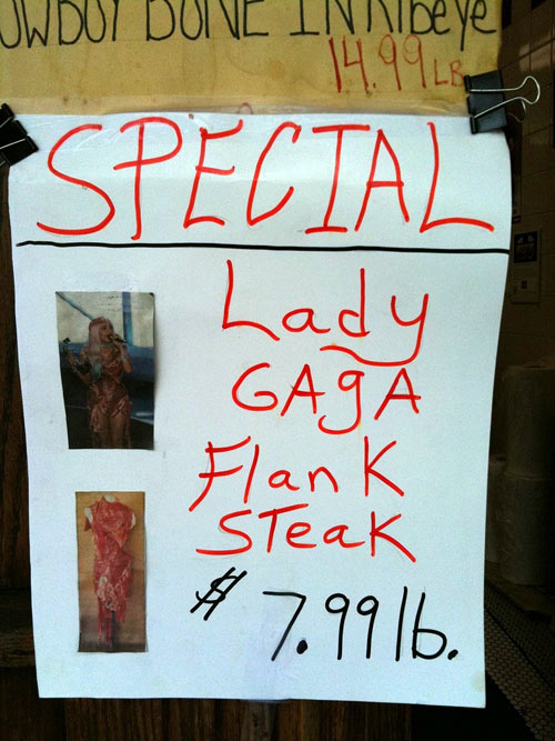 Lady Gaga flank steak