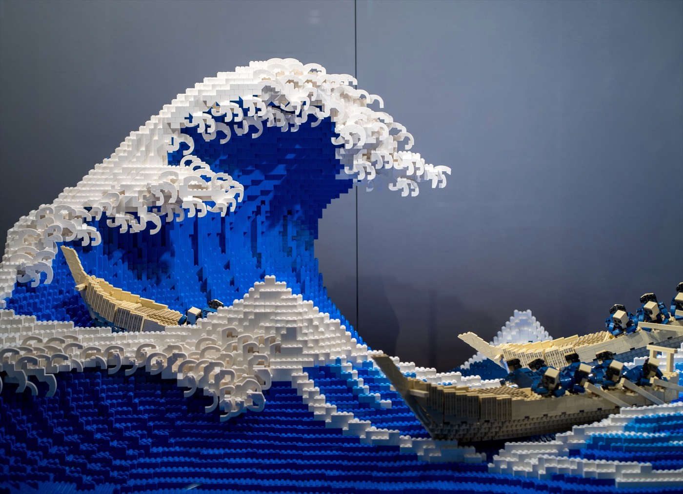 Lego Version of Hokusai's Iconic The Great Wave off Kanagawa