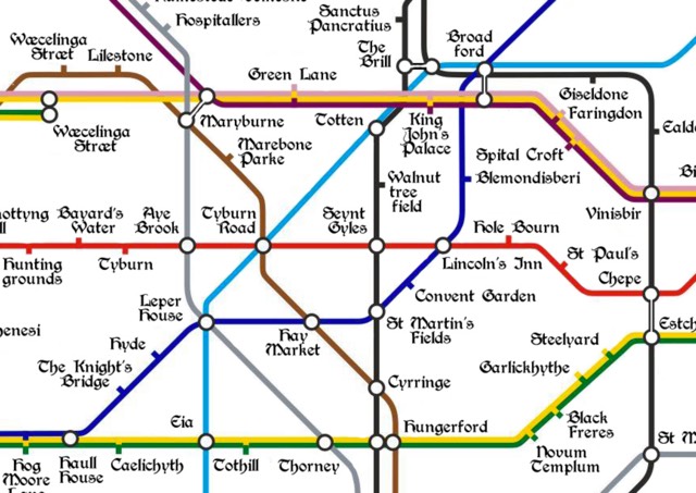 Medieval Tube Map