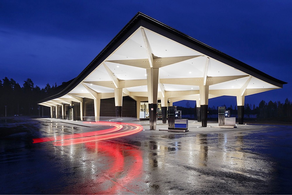 one of the world's most beautiful gas stations