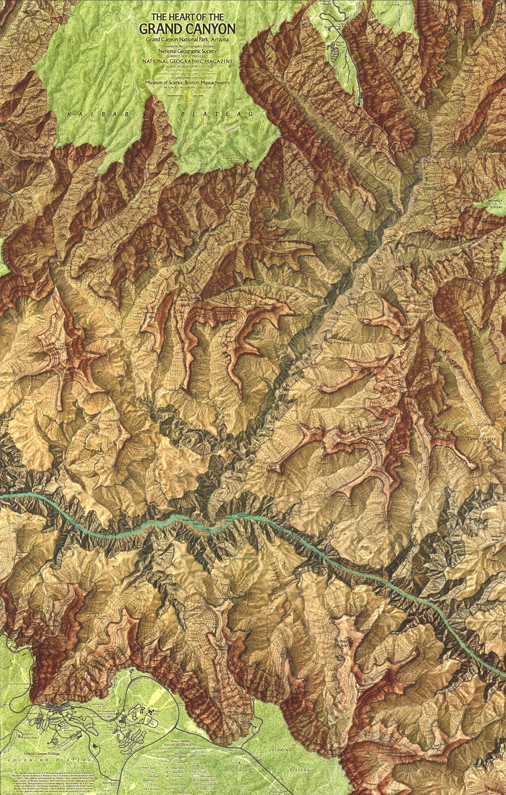 Natgeo Grand Canyon Map