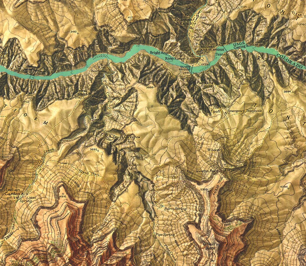 Natgeo Grand Canyon Map