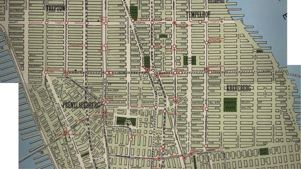 partial map showing what Manhattan would have looked like if the Nazis had successfully invaded the US