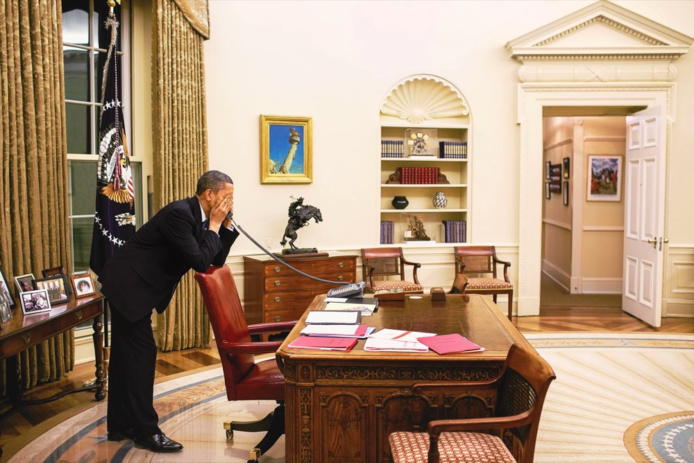 Barack Obama in the Oval Office