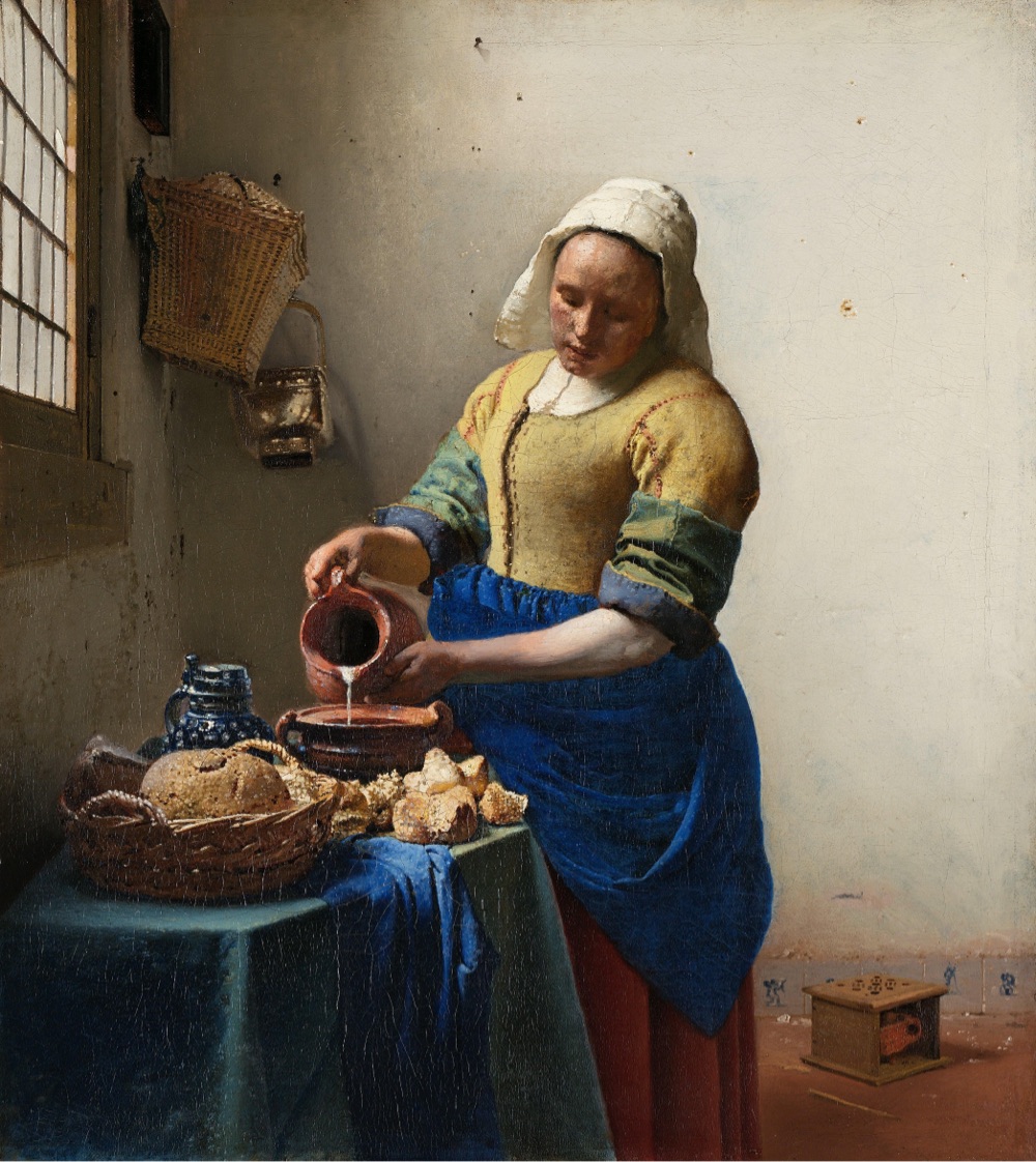 Johannes Vermeer's painting, The Milkmaid
