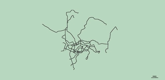 Unlabeled subway maps