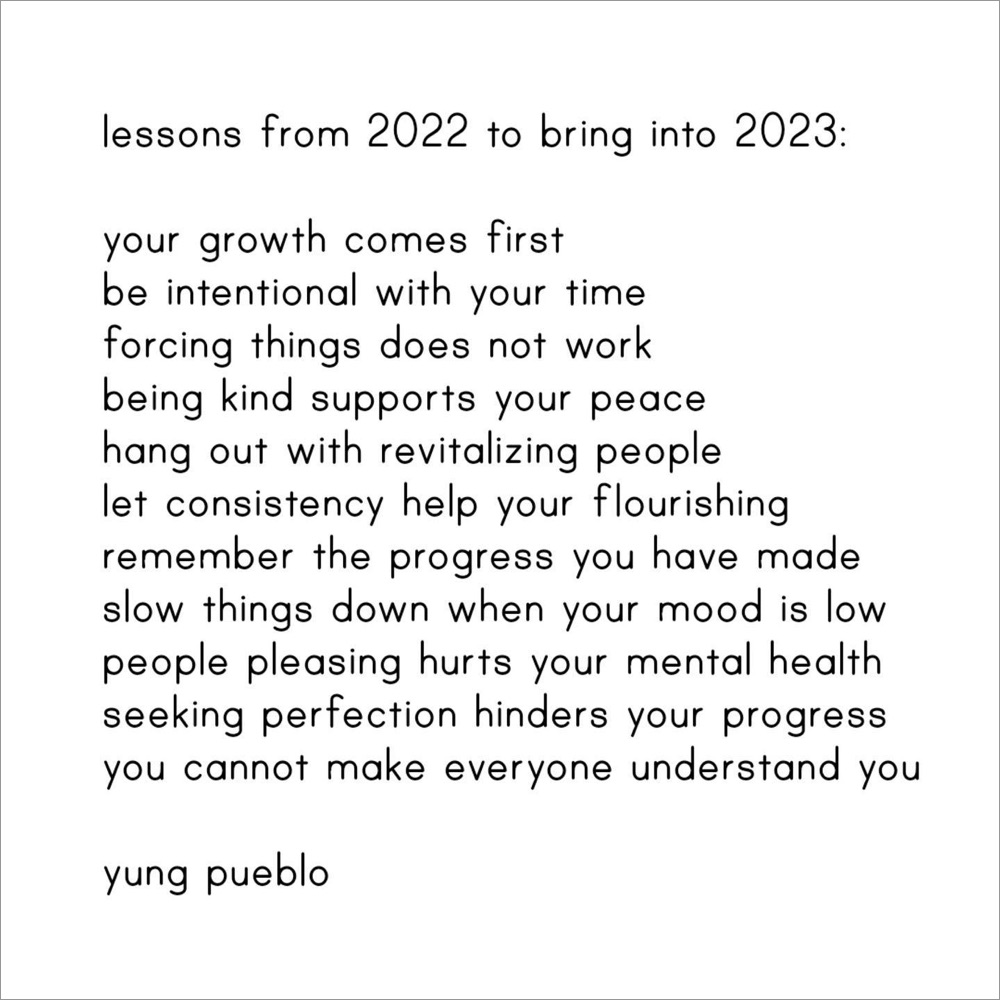 Lessons from 2022 to bring into 2023